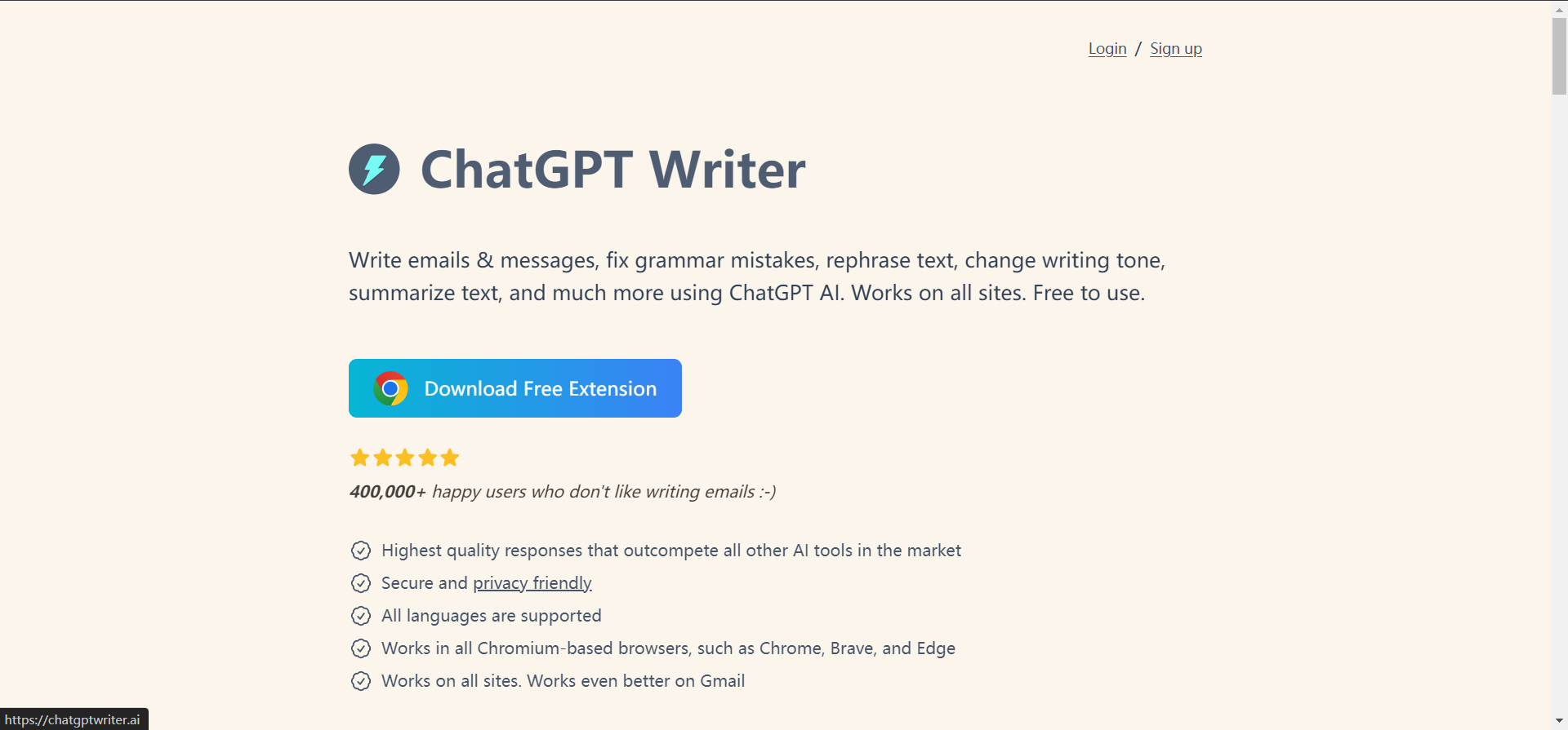 ChatGPT Writer