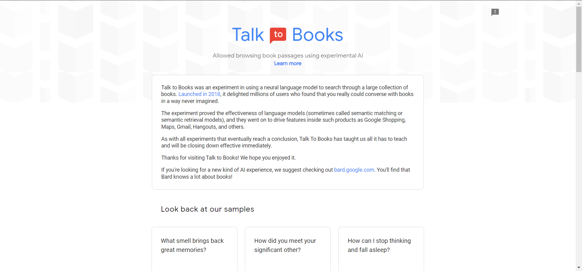 Google Talk to Books